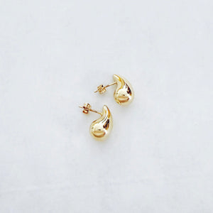 DEWDROP EARRINGS 14KT YELLOW GOLD