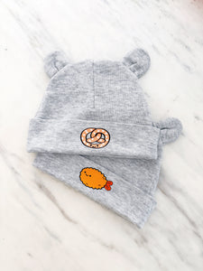 PRETZEL BABY BEAR EARS BEANIE